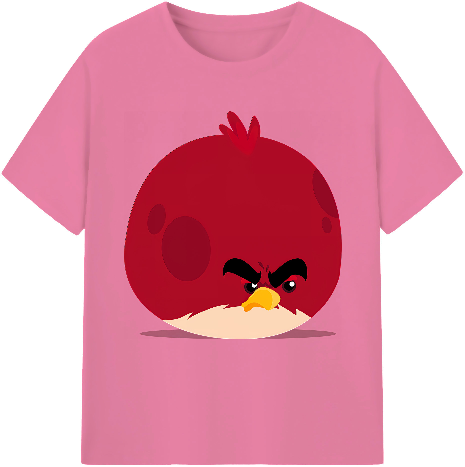 （画像用） Angry Birds アングリーバード 綿100％半袖Tシャツ（フロントプリント）